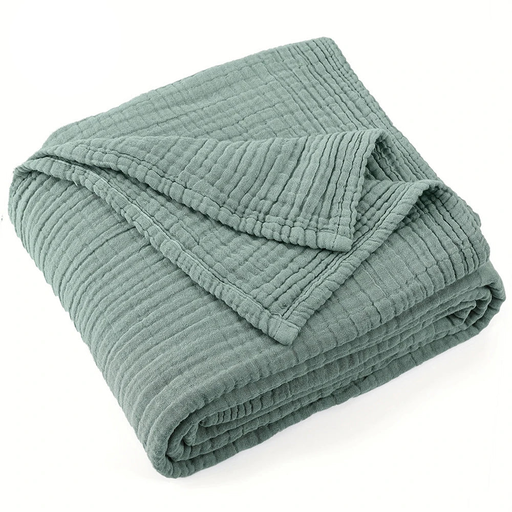 Plaid en mousseline de coton