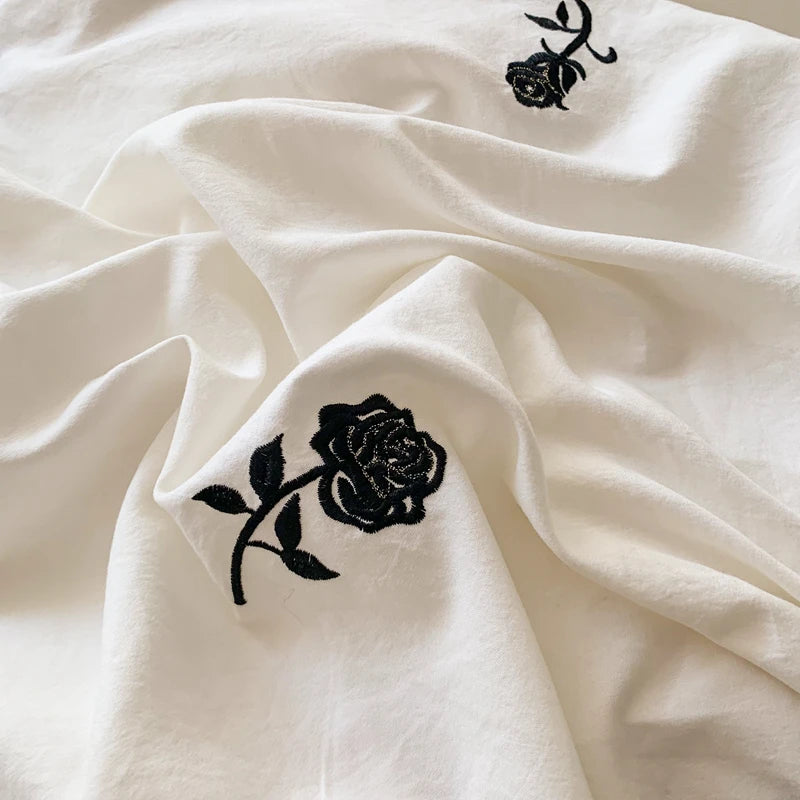 Parure de lit noir & blanc