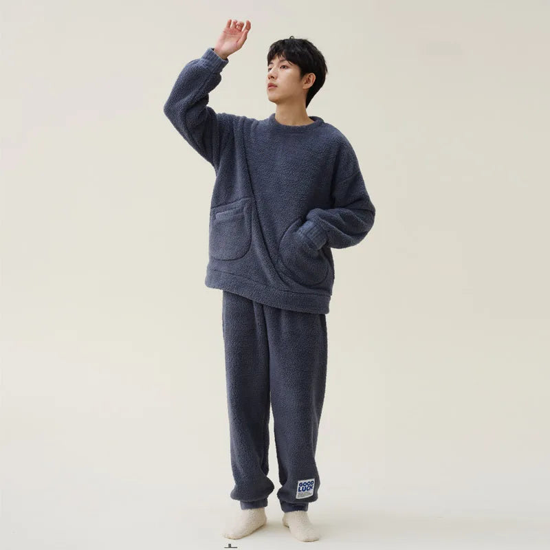 Combinaison pyjama homme polaire