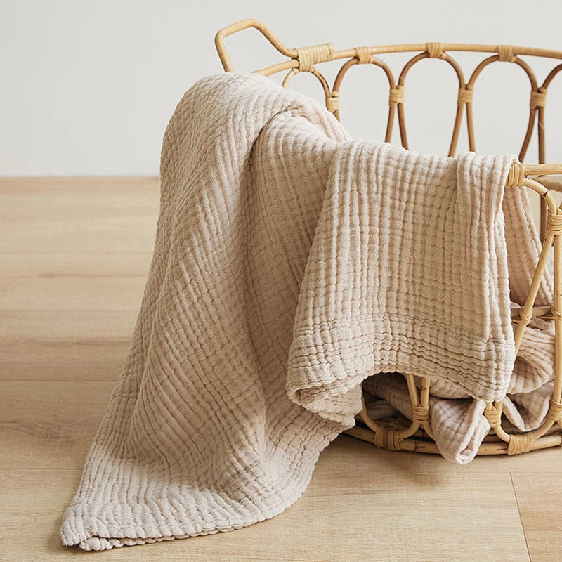 Plaid en mousseline de coton