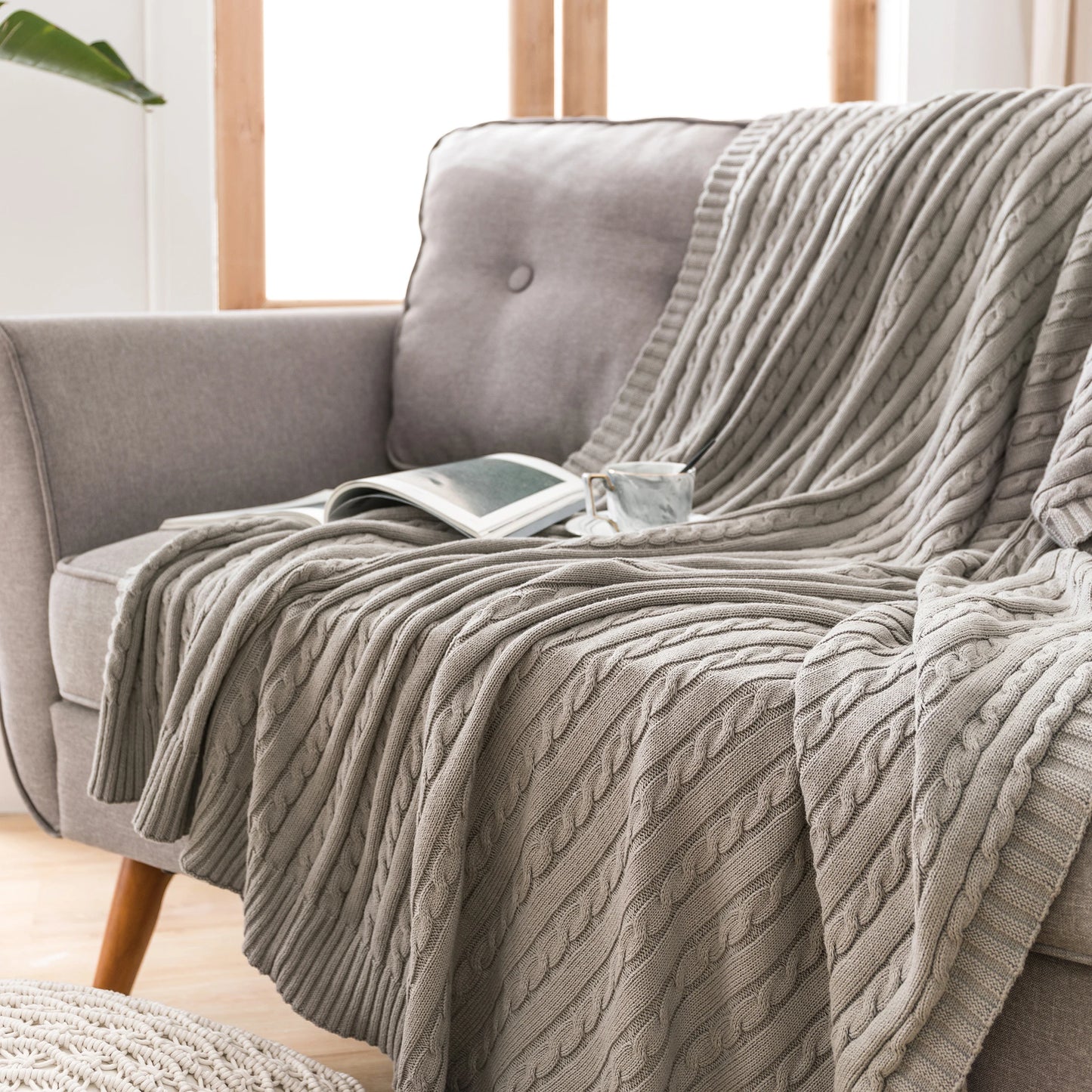 Plaid 100% coton