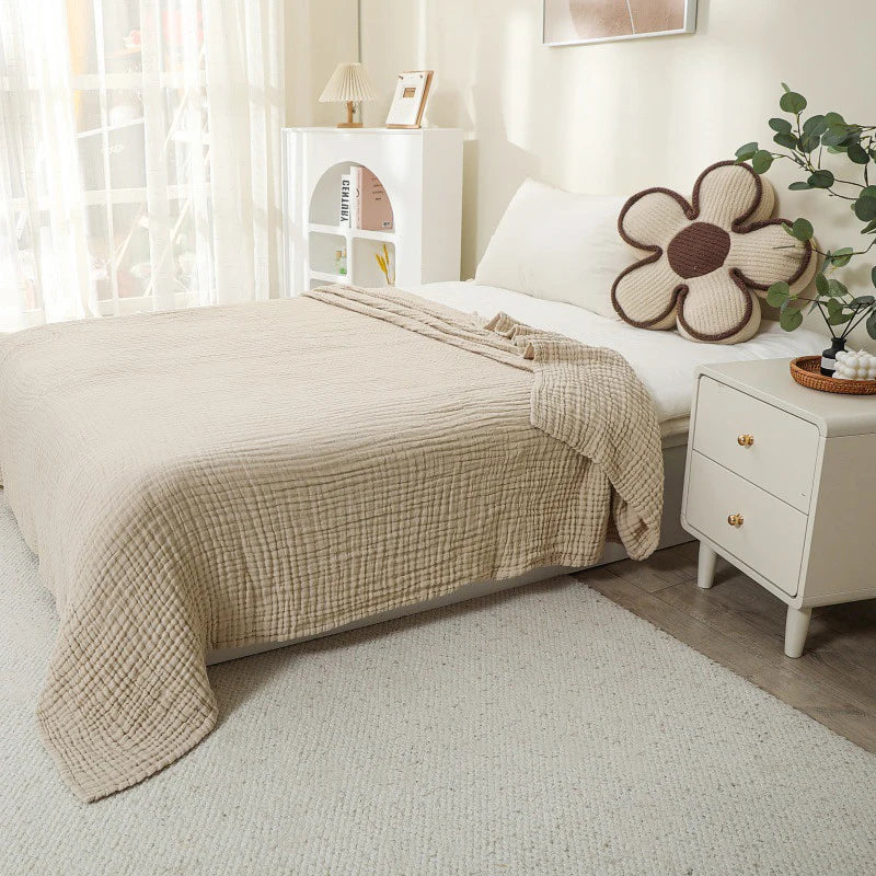 Plaid en mousseline de coton
