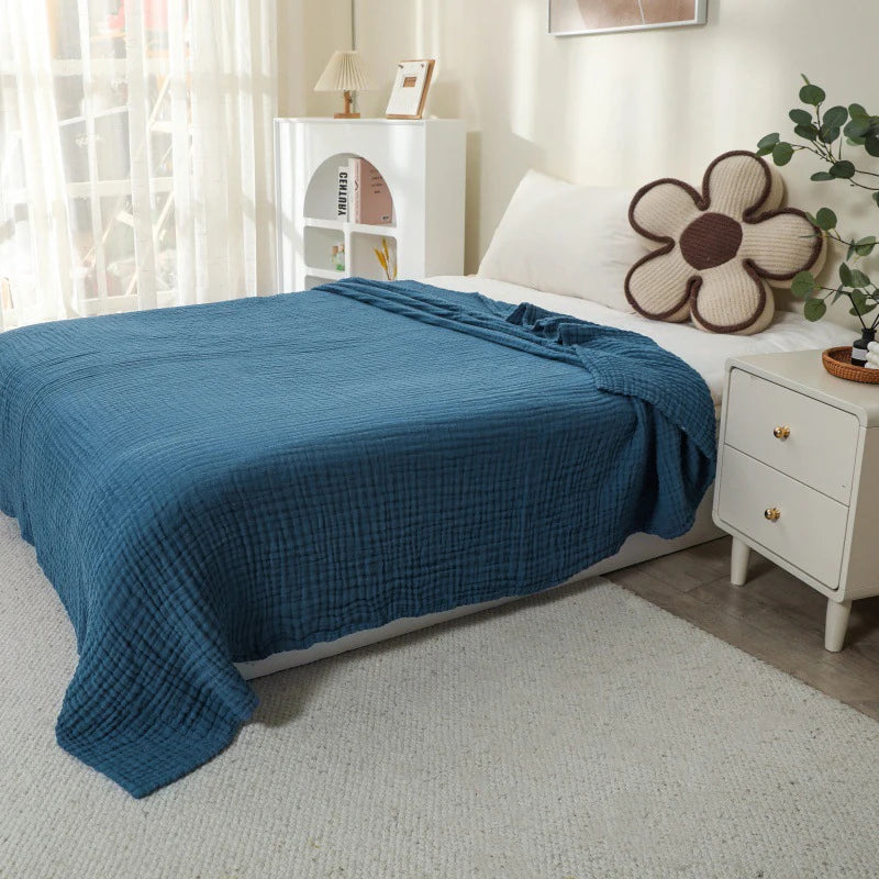 Plaid en mousseline de coton