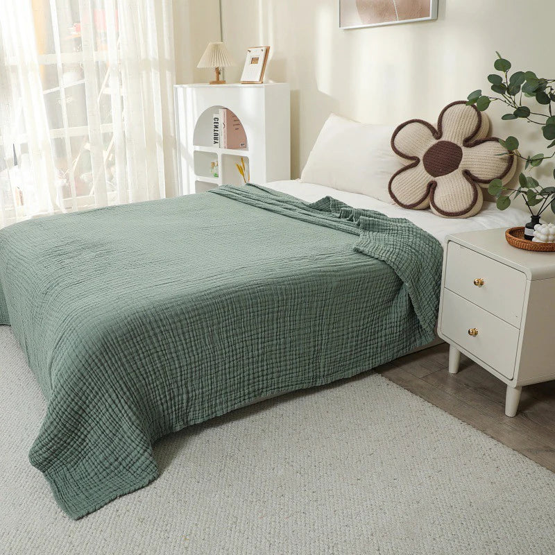 Plaid en mousseline de coton