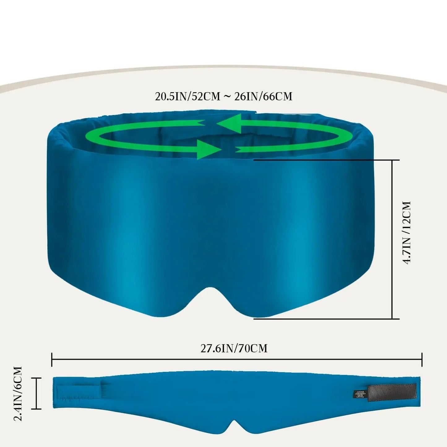 Bandeau de nuit en soie de murier