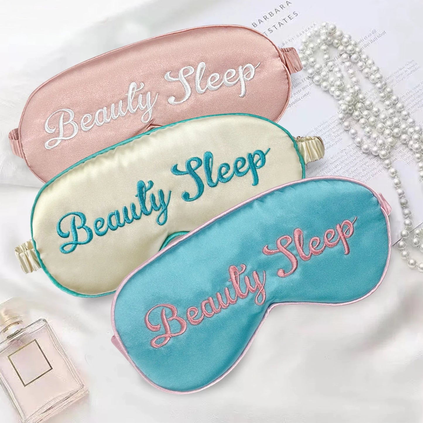 Masque de nuit en soie personnalisé