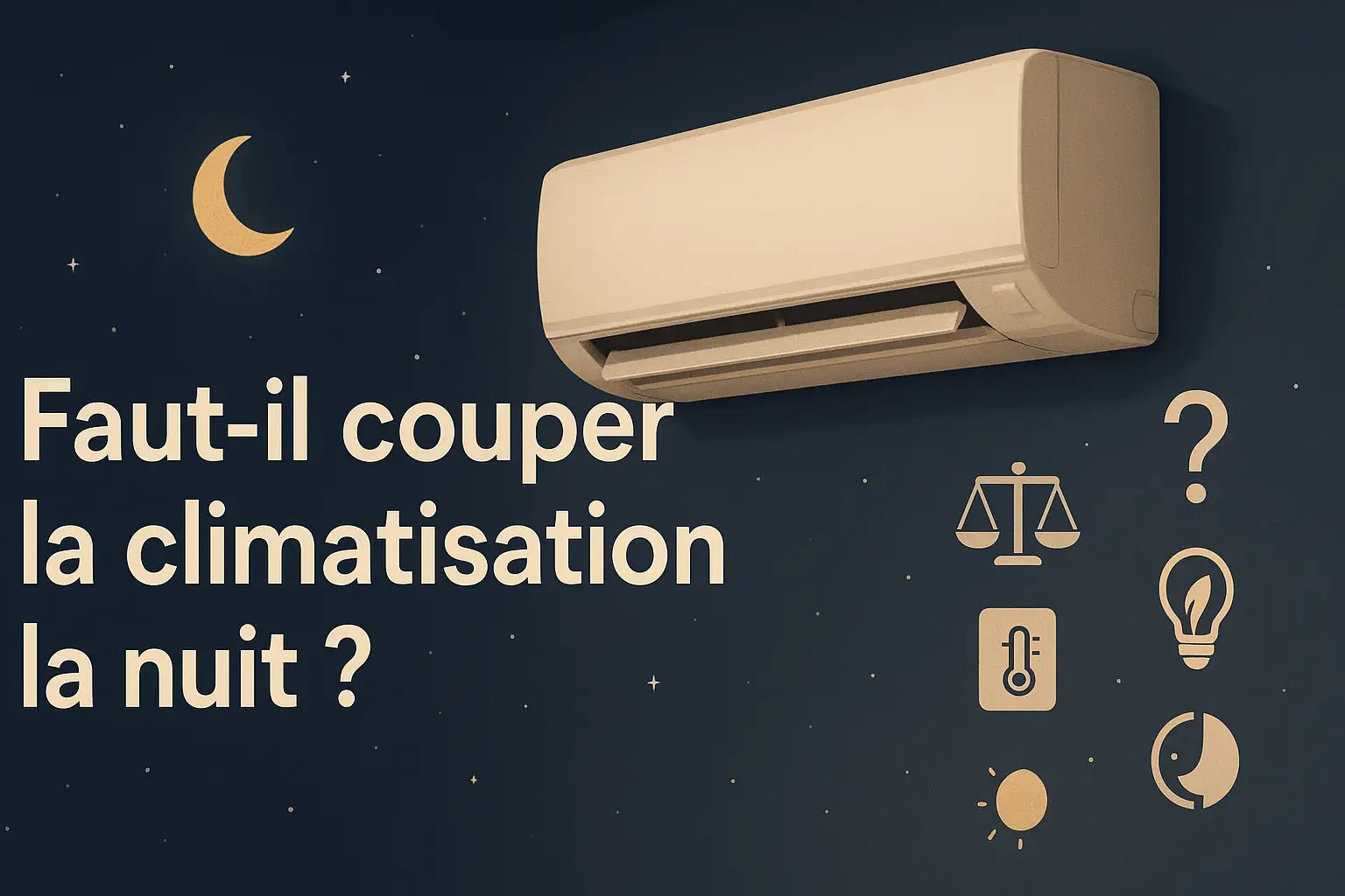Faut-il couper la climatisation la nuit  Image
