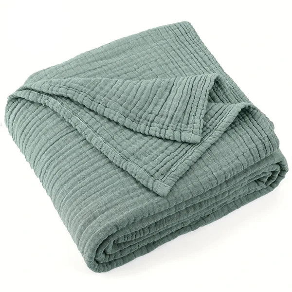 Plaid en mousseline de coton