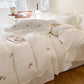 Parure de lit blanc