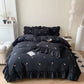 Parure de lit noire