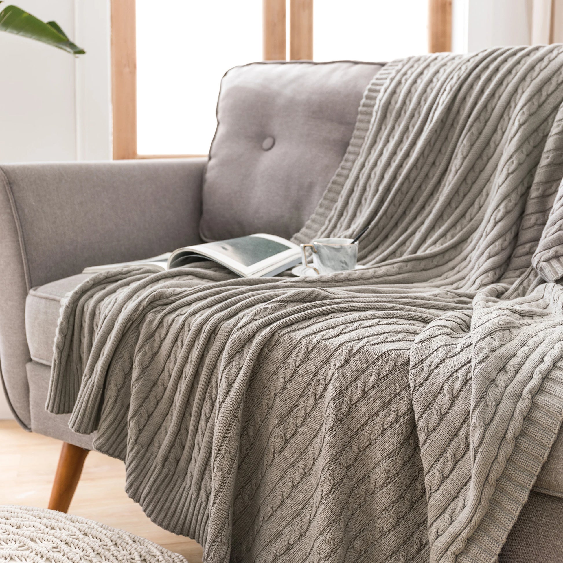 Plaid 100% coton