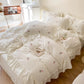 Parure de lit blanc