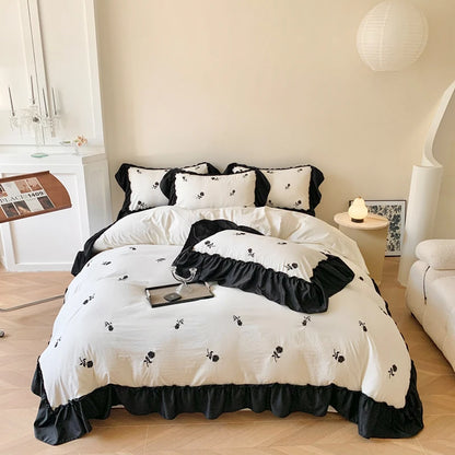 Parure de lit noir & blanc