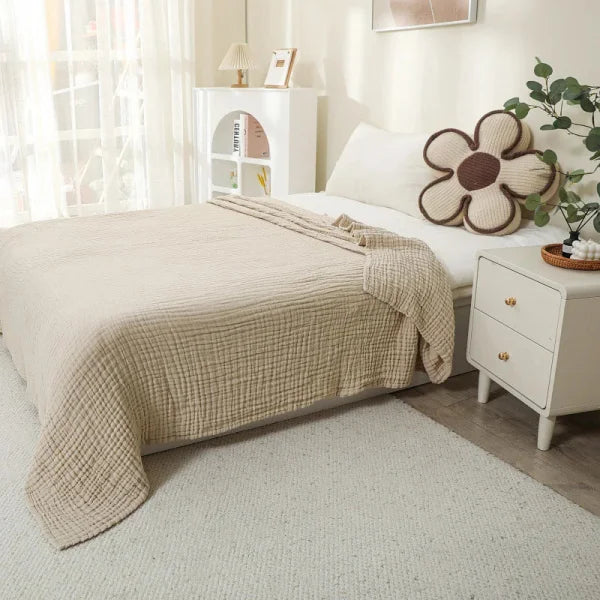 Plaid en mousseline de coton