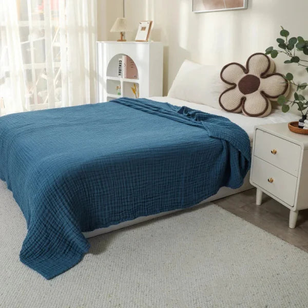 Plaid en mousseline de coton