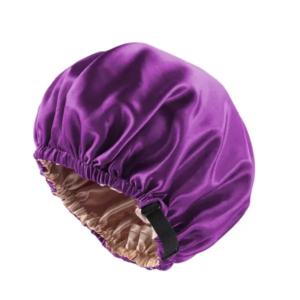 Bonnet de nuit en satin doublé