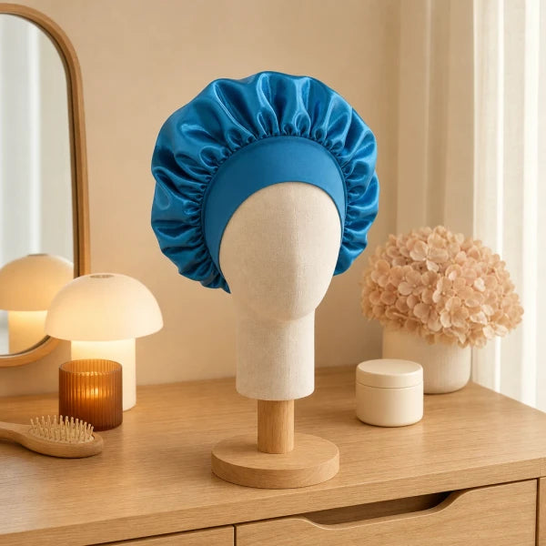 Bonnet de nuit en satin