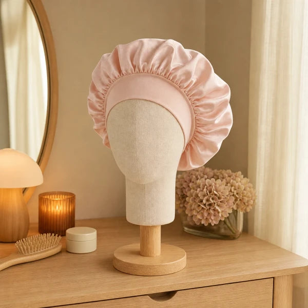 Bonnet de nuit en satin