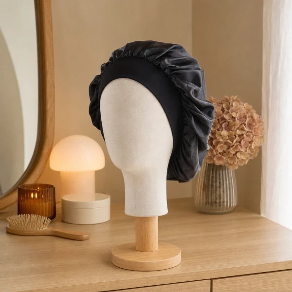 Bonnet de nuit en satin