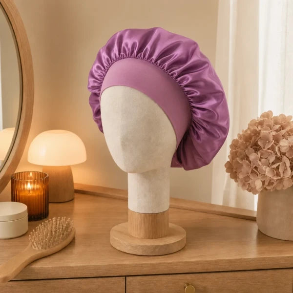 Bonnet de nuit en satin