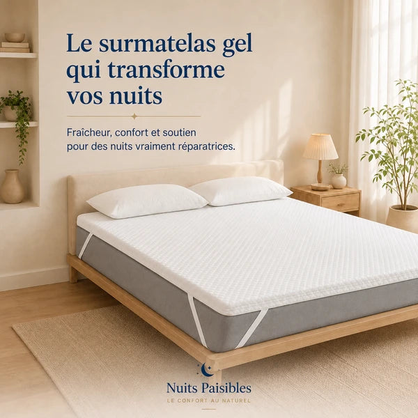 Le surmatelas gel qui transforme vos nuits - fraicheur, confort et soutien