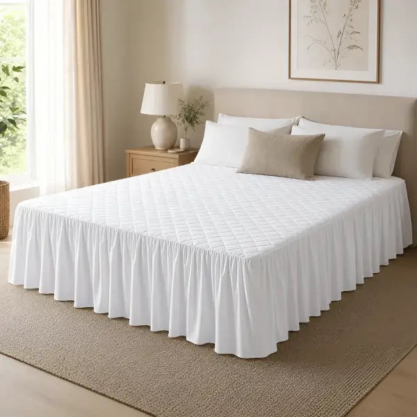 Jupe de lit matelassée imperméable