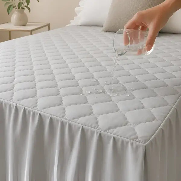 Jupe de lit matelassée imperméable