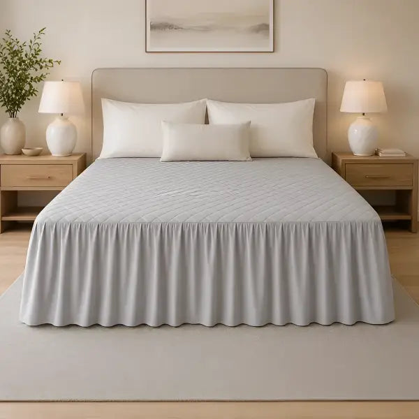 Jupe de lit matelassée imperméable