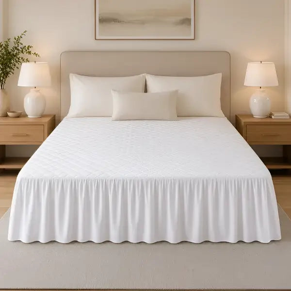 Jupe de lit matelassée imperméable