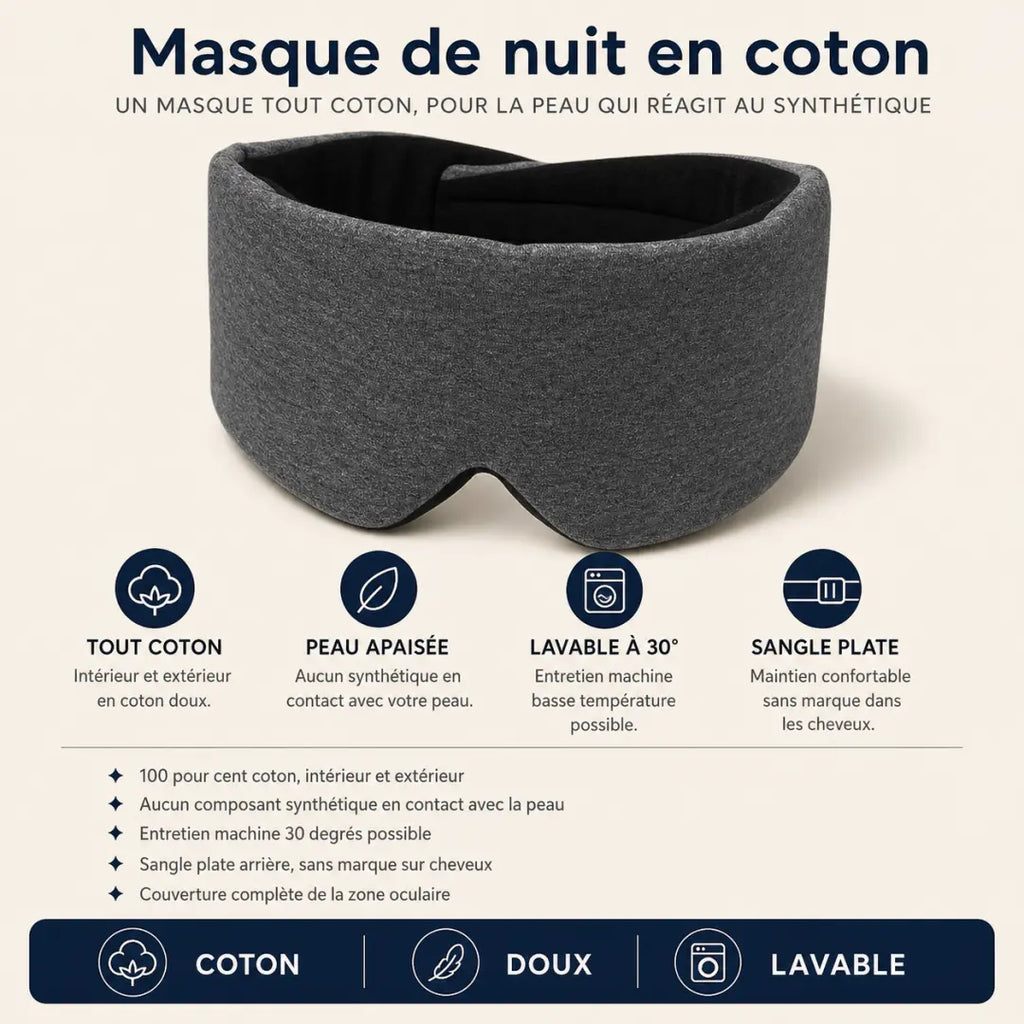 Masque de nuit en coton
