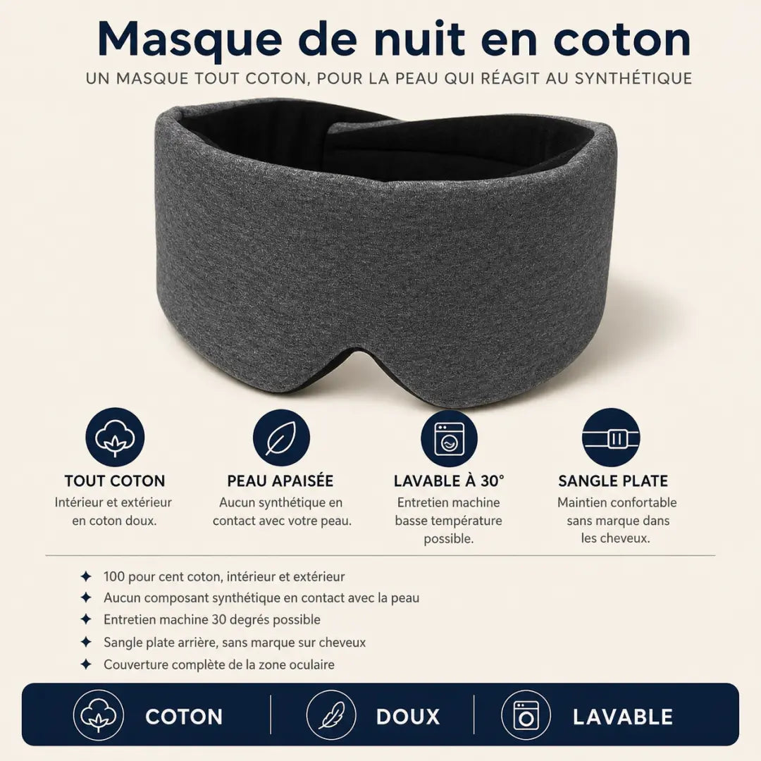 Masque de nuit en coton