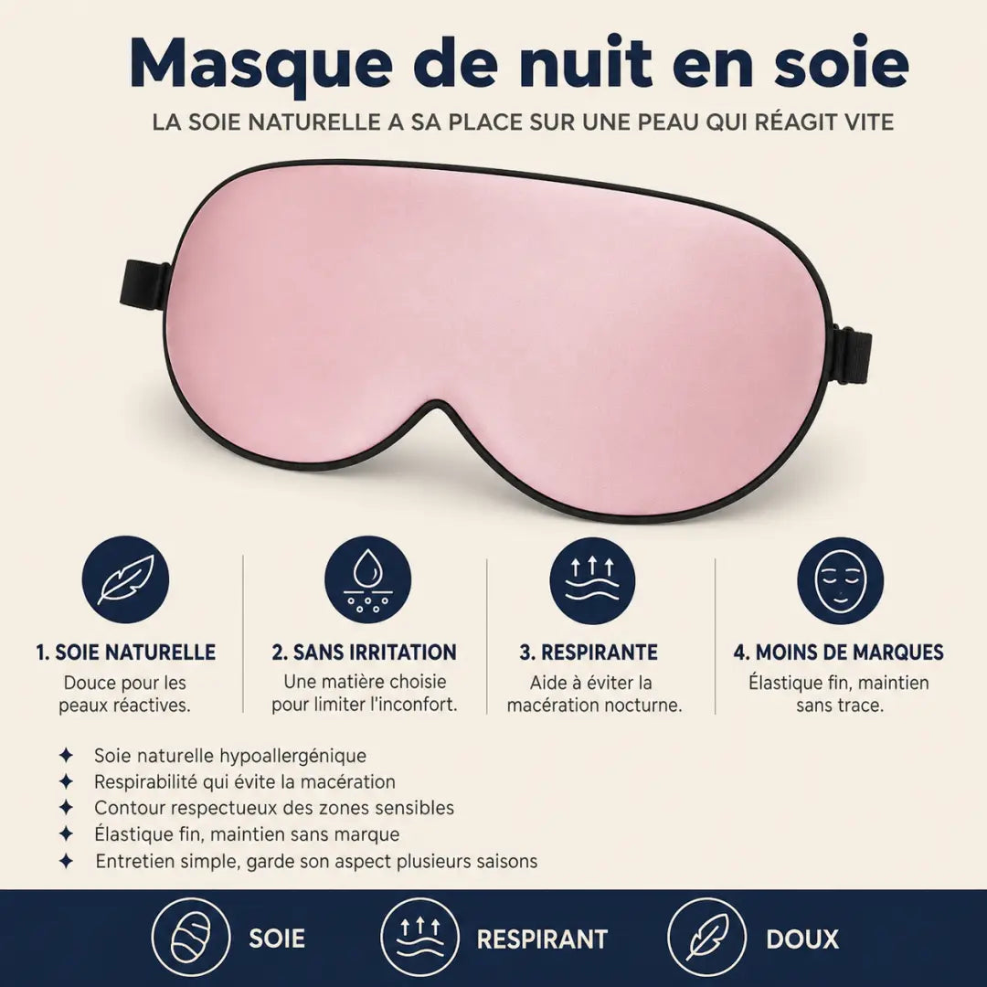 Masque de nuit en soie