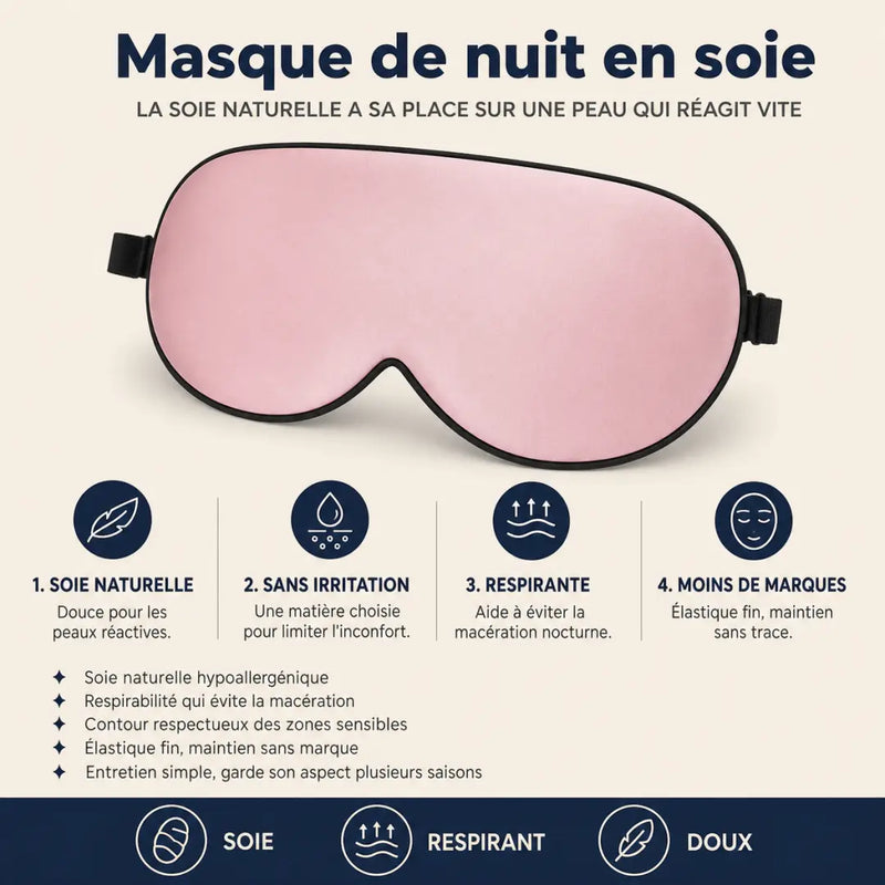 Masque de nuit en soie