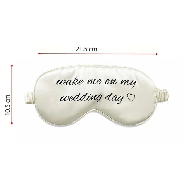 Masque de nuit en soie mariage