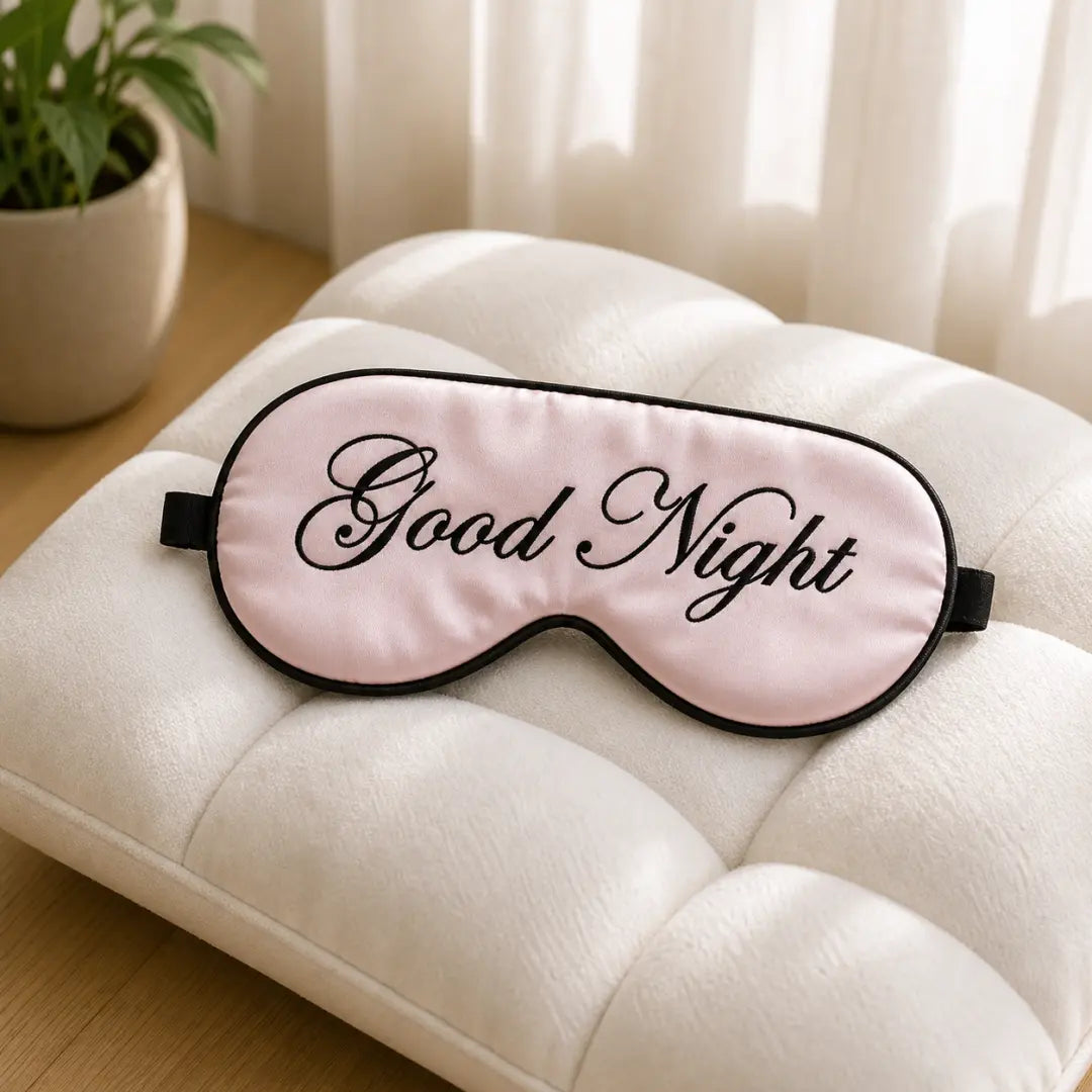 Masque de nuit en soie personnalisé