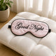 Masque de nuit en soie personnalisé