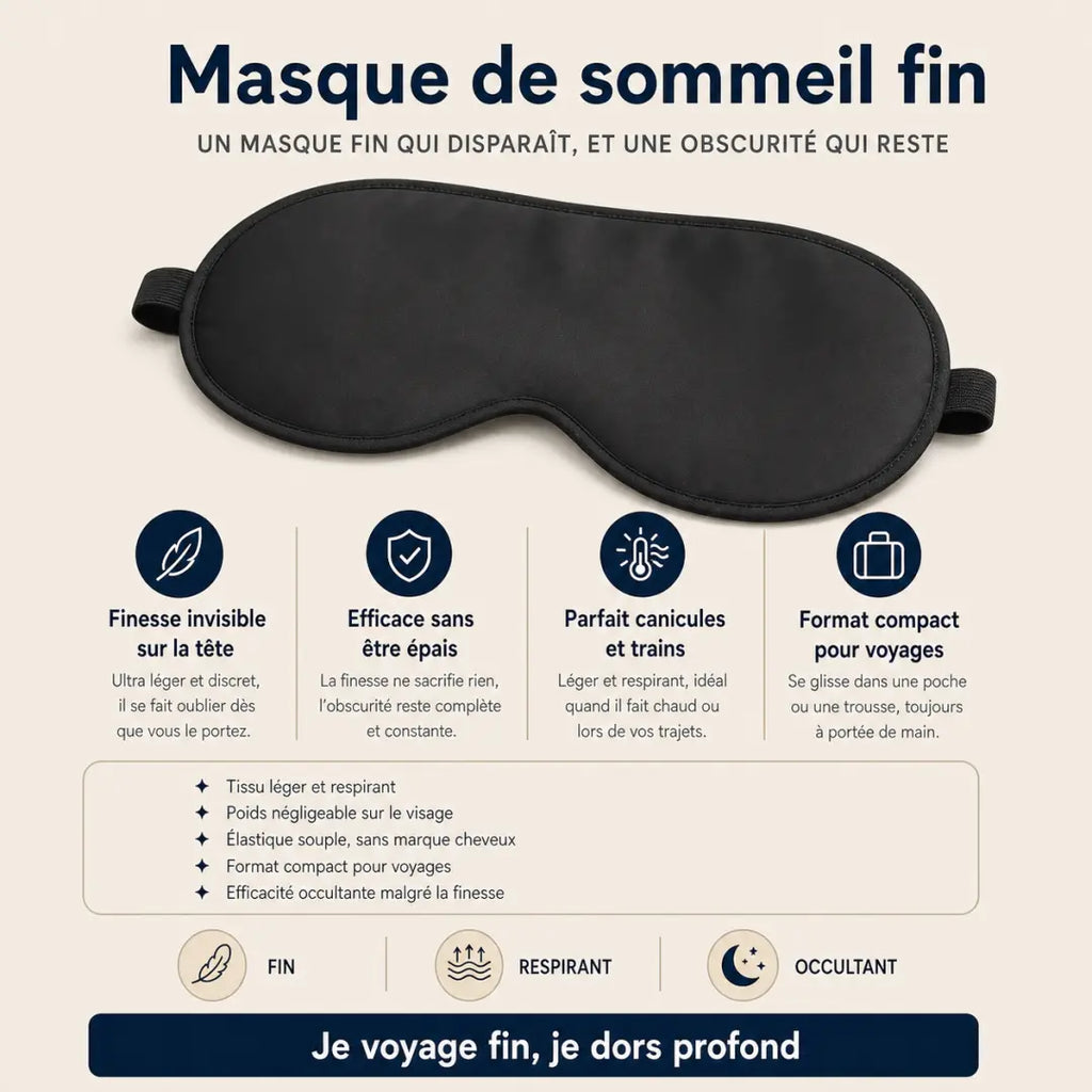 Masque de sommeil fin
