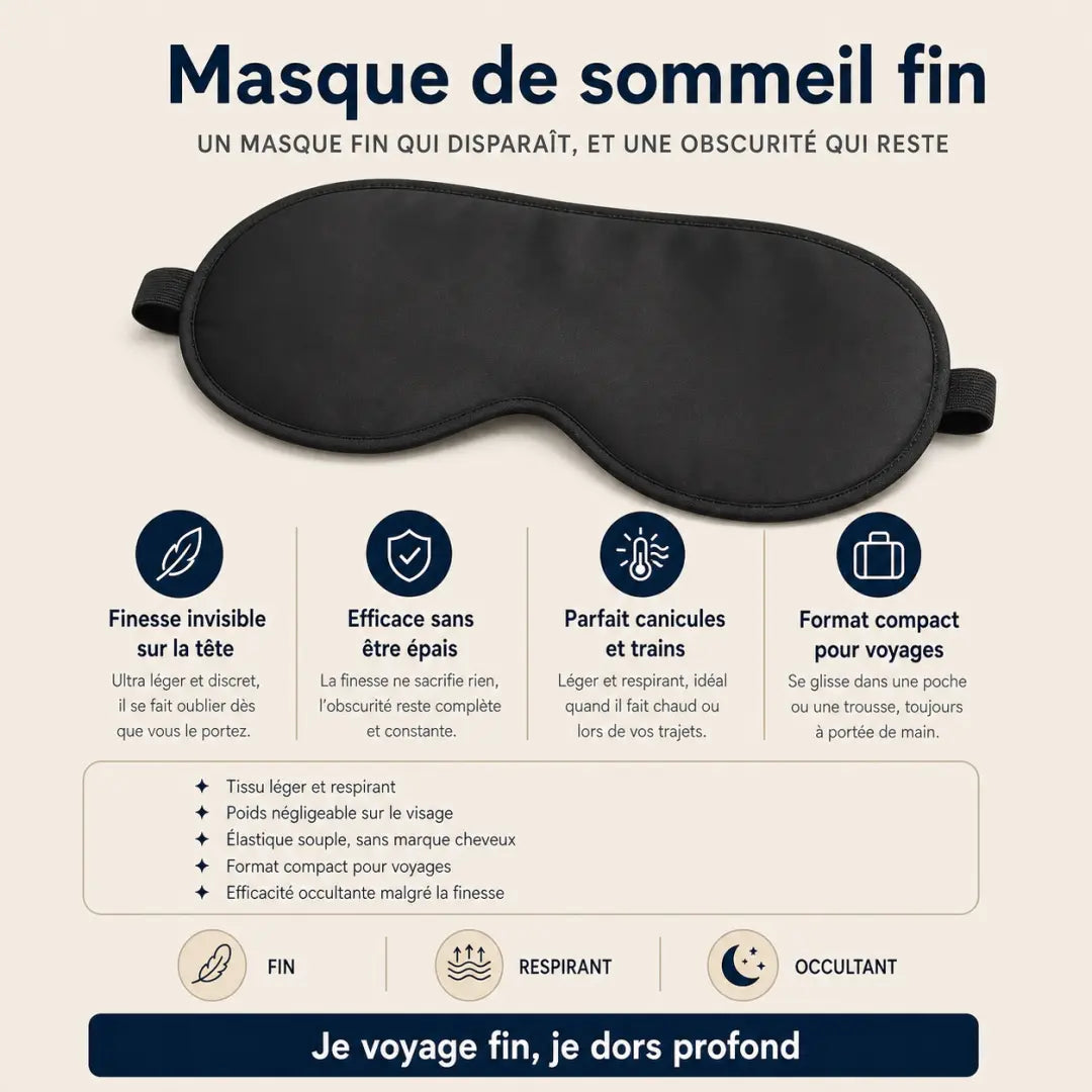 Masque de sommeil fin