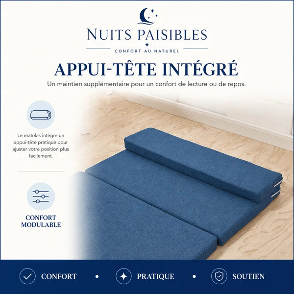 Infographie appui-tete integre : confort modulable pour la lecture ou le repos