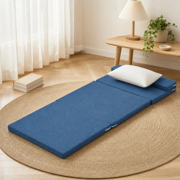 Matelas de sol coin lecture, en situation dans une chambre