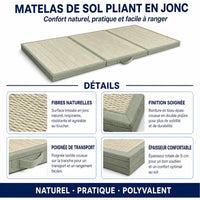 Matelas de sol tressé, et ses principaux bénéfices