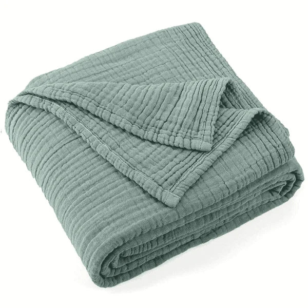 Plaid en mousseline de coton