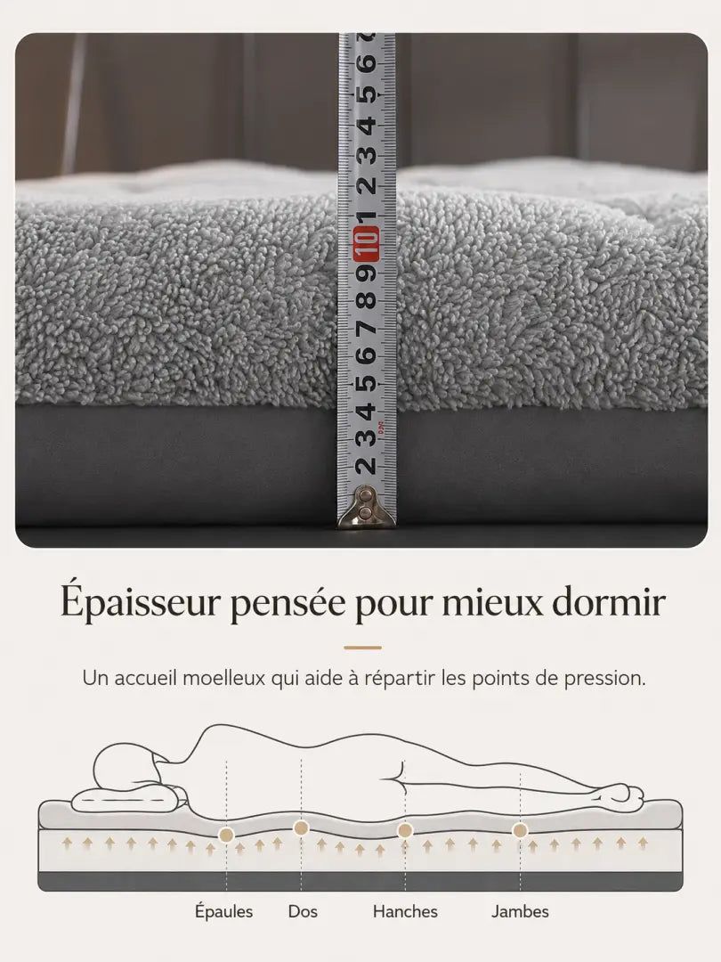 Surmatelas en duvet