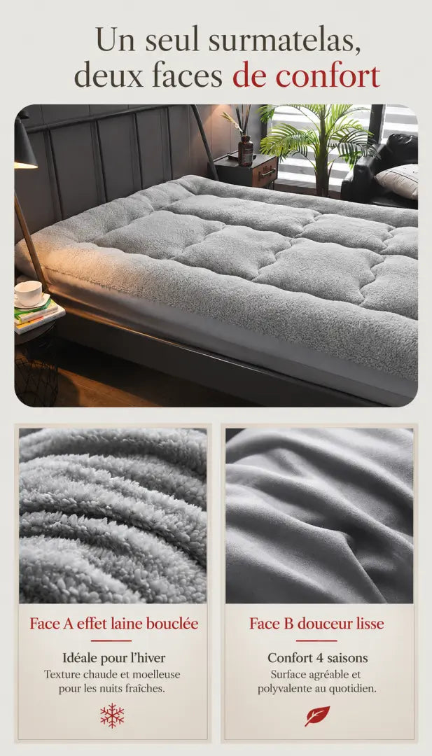 Surmatelas en duvet