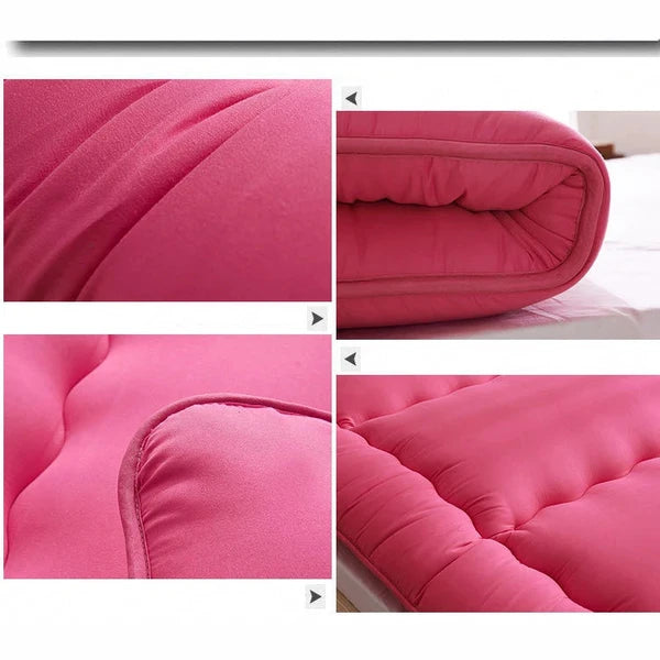 Composite rouge : texture, coin roule et matelassage en gros plan